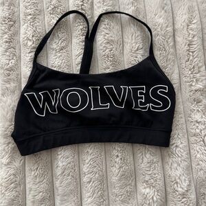 Darc Sport Black 'WOLVES' Sports Bra
